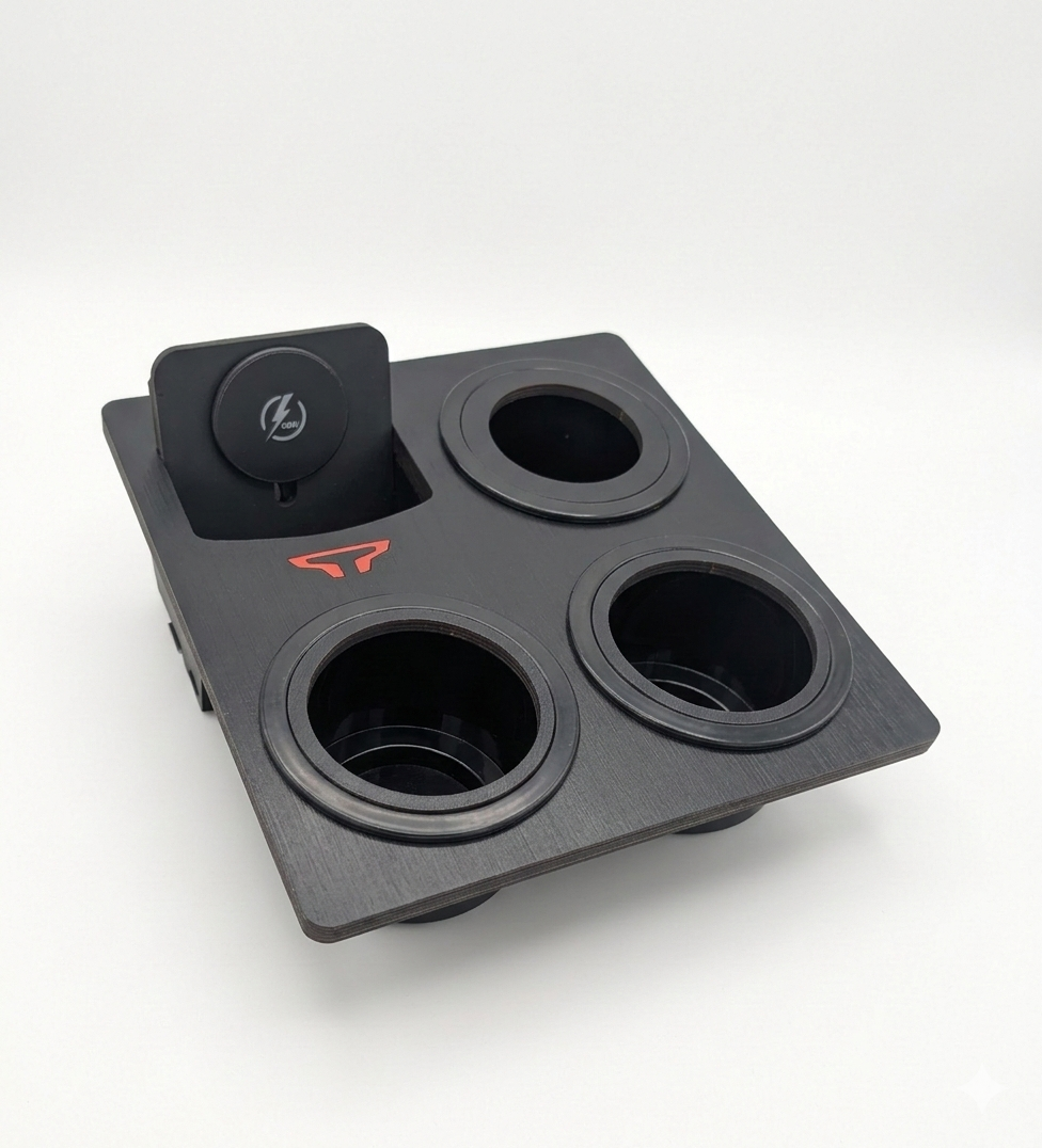 Holy Cup Holder - Nissan Titan 3 XL Cup holders and Wireless Charger or Mounting plate