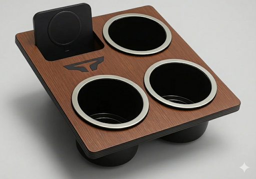 Holy Cup Holder - Nissan Titan 3 XL Cup holders and Wireless Charger or Mounting plate