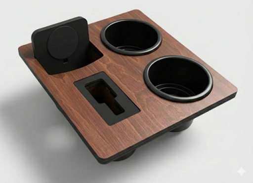 Freedom Slot - Nissan Titan Console with Wireless Charger and 2 XL cupholders