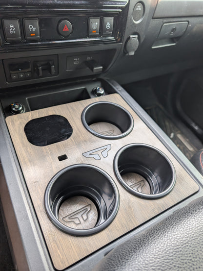 Holy Cup Holder - Nissan Titan 3 XL Cup holders and Wireless Charger or Mounting plate