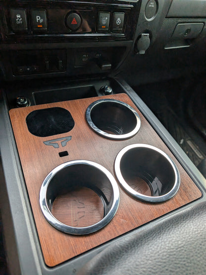 Holy Cup Holder - Nissan Titan 3 XL Cup holders and Wireless Charger or Mounting plate