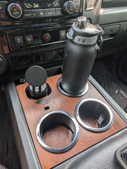 Holy Cup Holder - Nissan Titan 3 XL Cup holders and Wireless Charger or Mounting plate