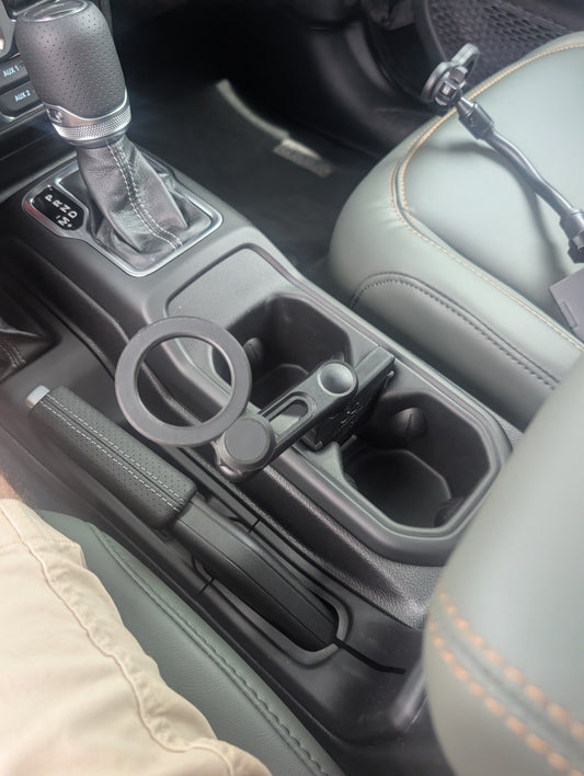Jeep Wrangler / Gladiator Mount Adapter for Cupholder Slot