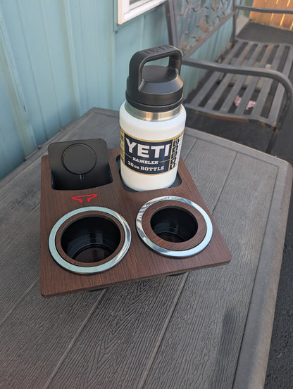 The Wingman XL - Nissan Titan Console with wireless charging, cupholders and XL Tray
