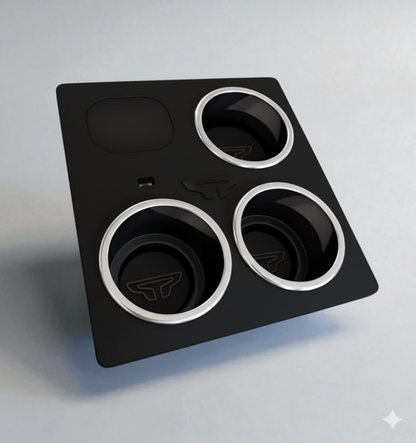 Holy Cup Holder - Nissan Titan 3 XL Cup holders and Wireless Charger or Mounting plate