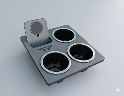 Holy Cup Holder - Nissan Titan 3 XL Cup holders and Wireless Charger or Mounting plate