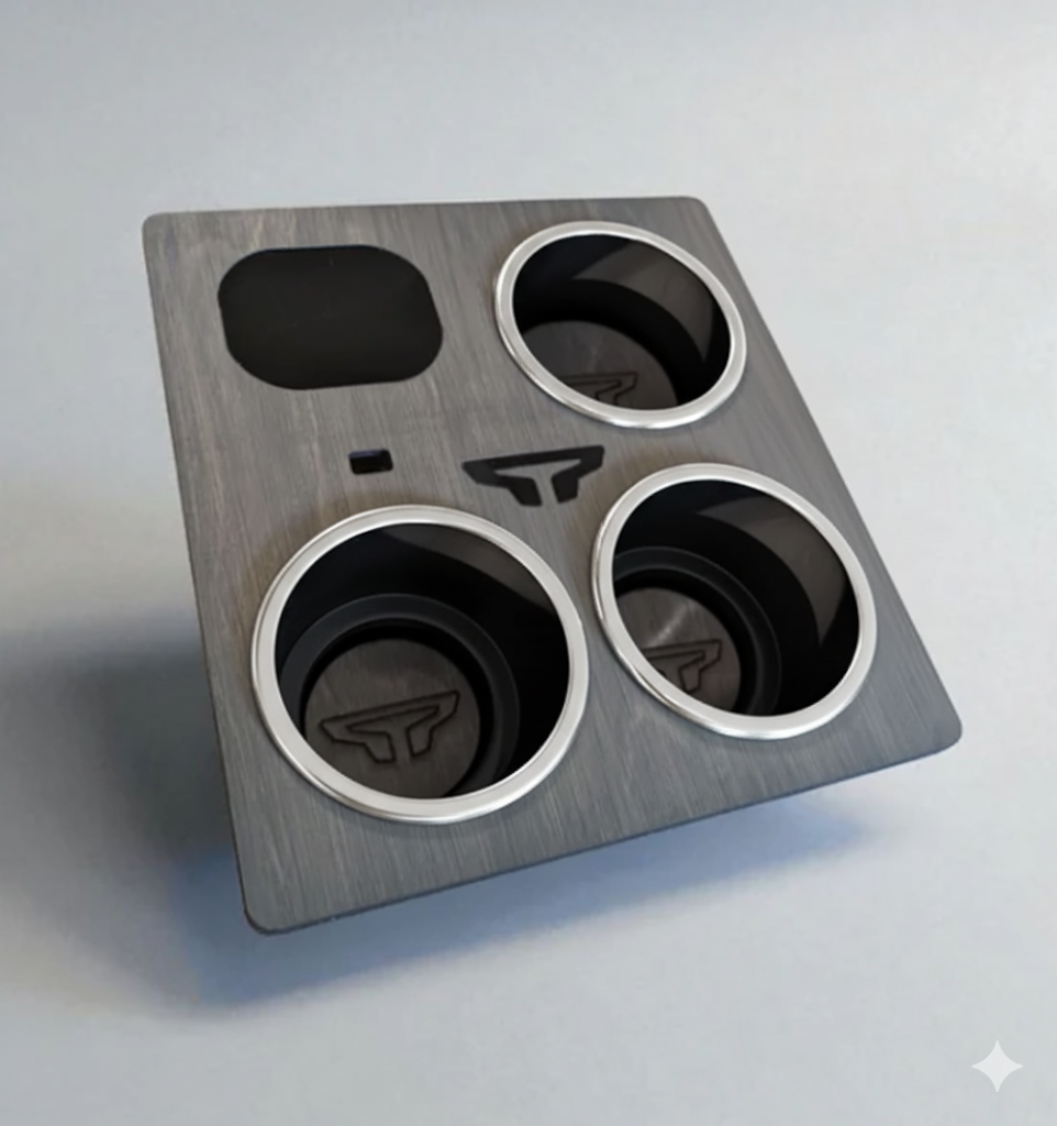 Holy Cup Holder - Nissan Titan 3 XL Cup holders and Wireless Charger or Mounting plate