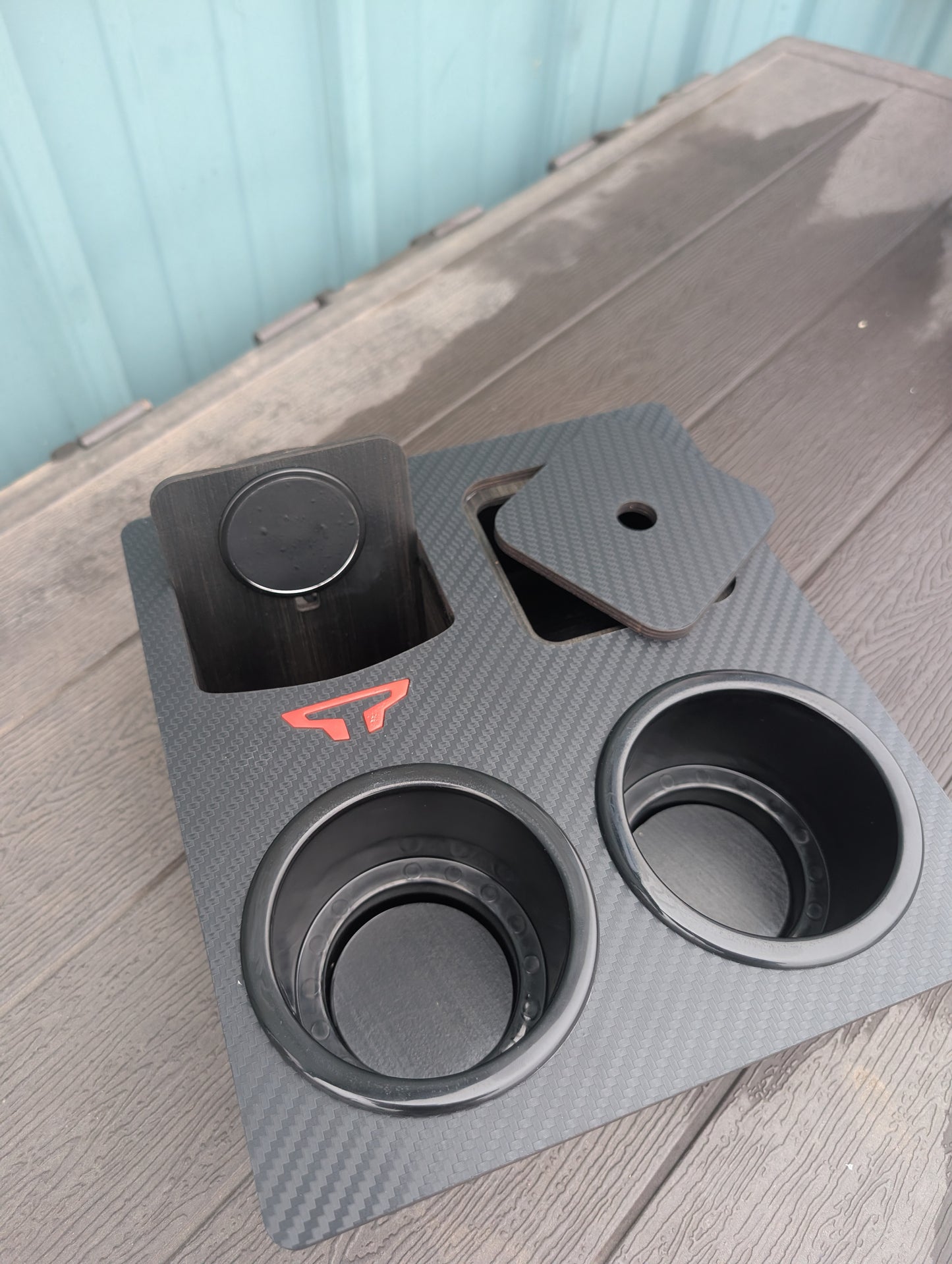 The Wingman - Nissan Titan Console with wireless charging, XL cupholders and Tray