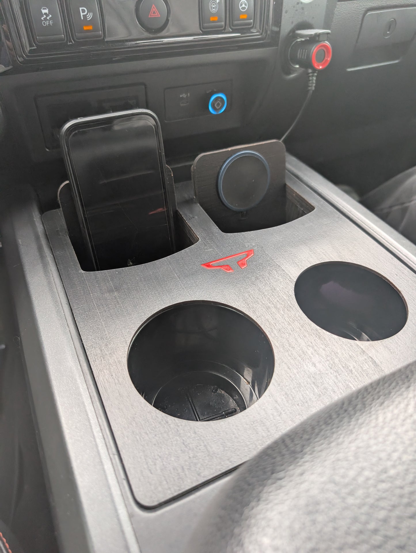 Holy Cup Holder - Nissan Titan 3 XL Cup holders and Wireless Charger or Mounting plate